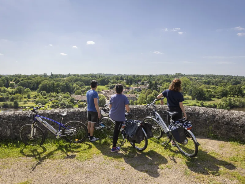 Vue panoramique depuis le chateau de St Germain de Confolens